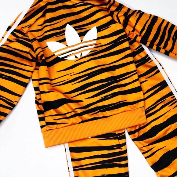 yellow adidas tracksuit toddler